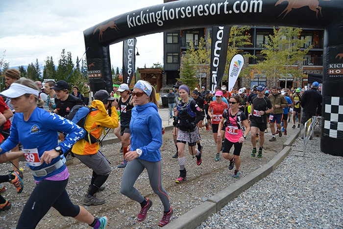 Day 1 of the Golden Ultra is a 5-km race up Kicking Horse Mountain Resort.
