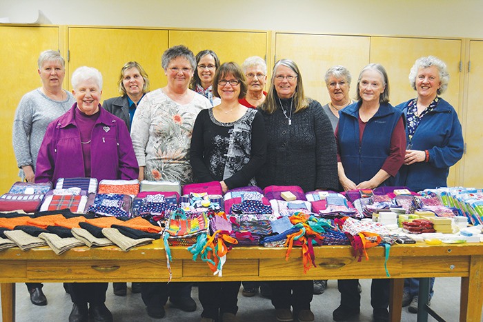 The ladies from Golden’s Mountain Magic Quilters’ Guild have sewn kits of reusable feminine hygiene products to send to Haiti through the organization Girls for Days.