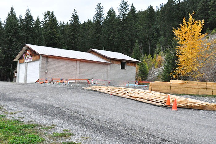 There’s some construction at the Nicholson Fire Hall to add two new bays.