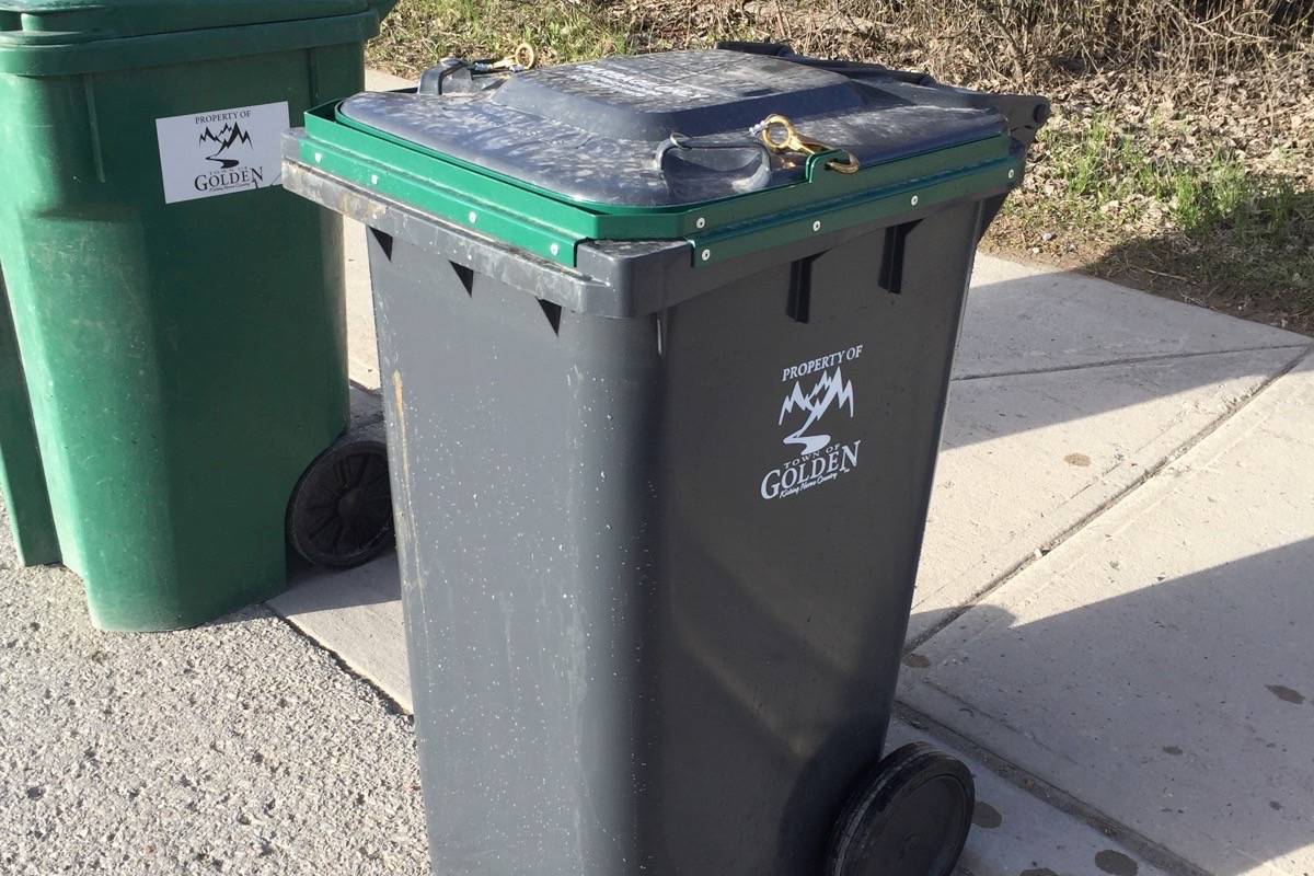 Four hundred new bear resistant bins have been placed in Golden neighbourhoods, but not everyone is using themcorrectly.                                Photo Submitted