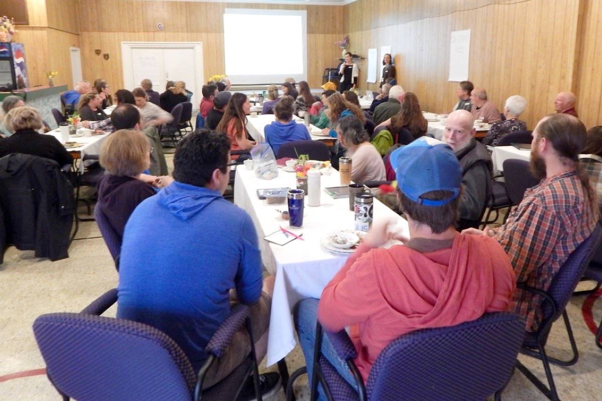 More than 65 people showed up for the Local Food Matters Forum held at the Legion last month.                                Photo Submitted