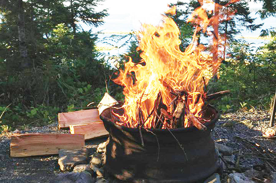 Campfires are prohibited (as of noon, July 7) due to hot, dry weather. (File Photo)