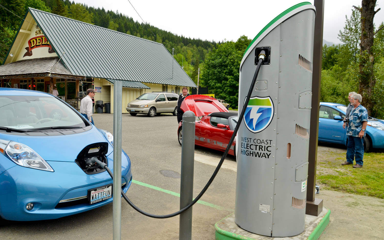 An electric car charging could be coming to a downtown Revelstoke parking lot soon. (Black Press file photo)