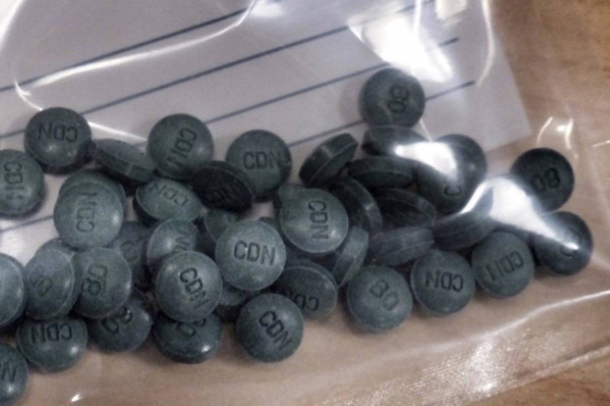 Fentanyl pills seized by police in Alberta. (RCMP)