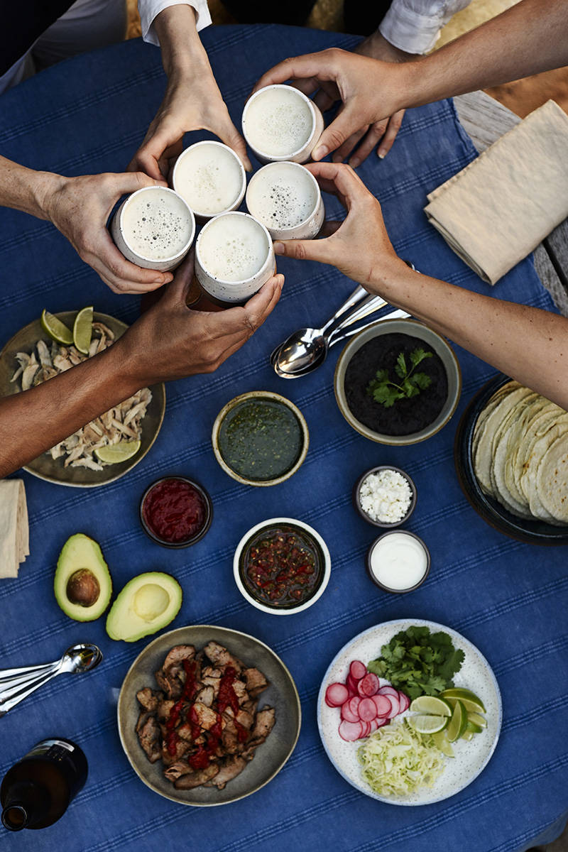 Celebrating a taco party with recipes from Chef Heidi Fink. Don Denton food photography