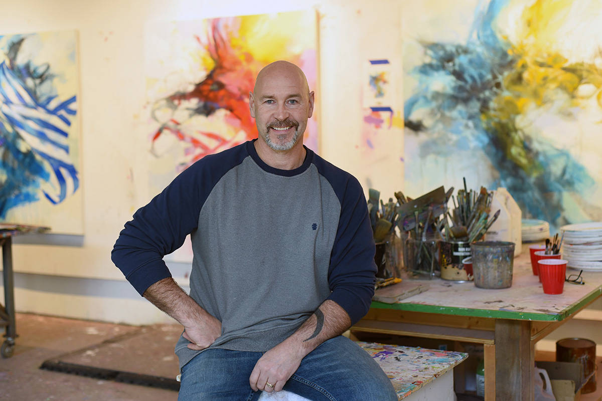 Artist Blu Smith creates colourful abstract West Coast landscapes