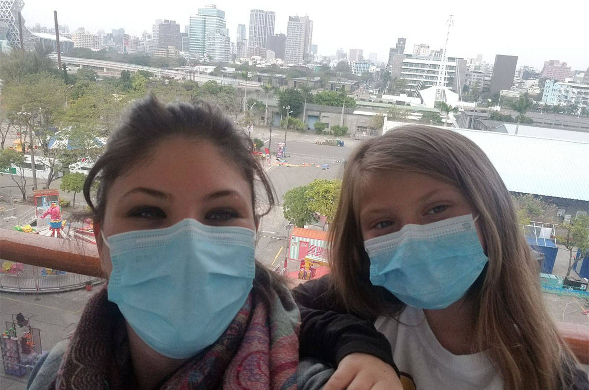 Jensine Morabito and her daughter Eva were quarantined in Cambodia (Submitted)