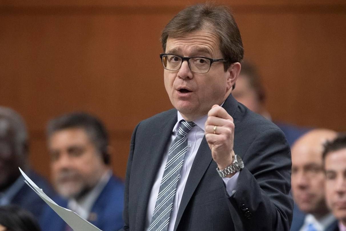 Environment and Climate Change Minister Jonathan Wilkinson responds to a question during Question Period in the House of Commons Tuesday, February 25, 2020 in Ottawa. THE CANADIAN PRESS/Adrian Wyld