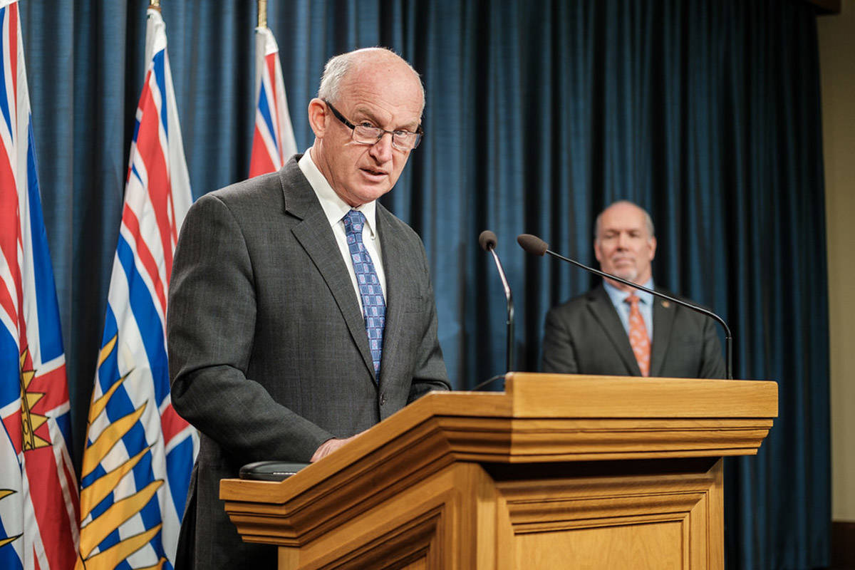 Public Safety Minister Mike Farnworth on March 26, 2020 at the B.C. Legislature. (B.C.government photo)