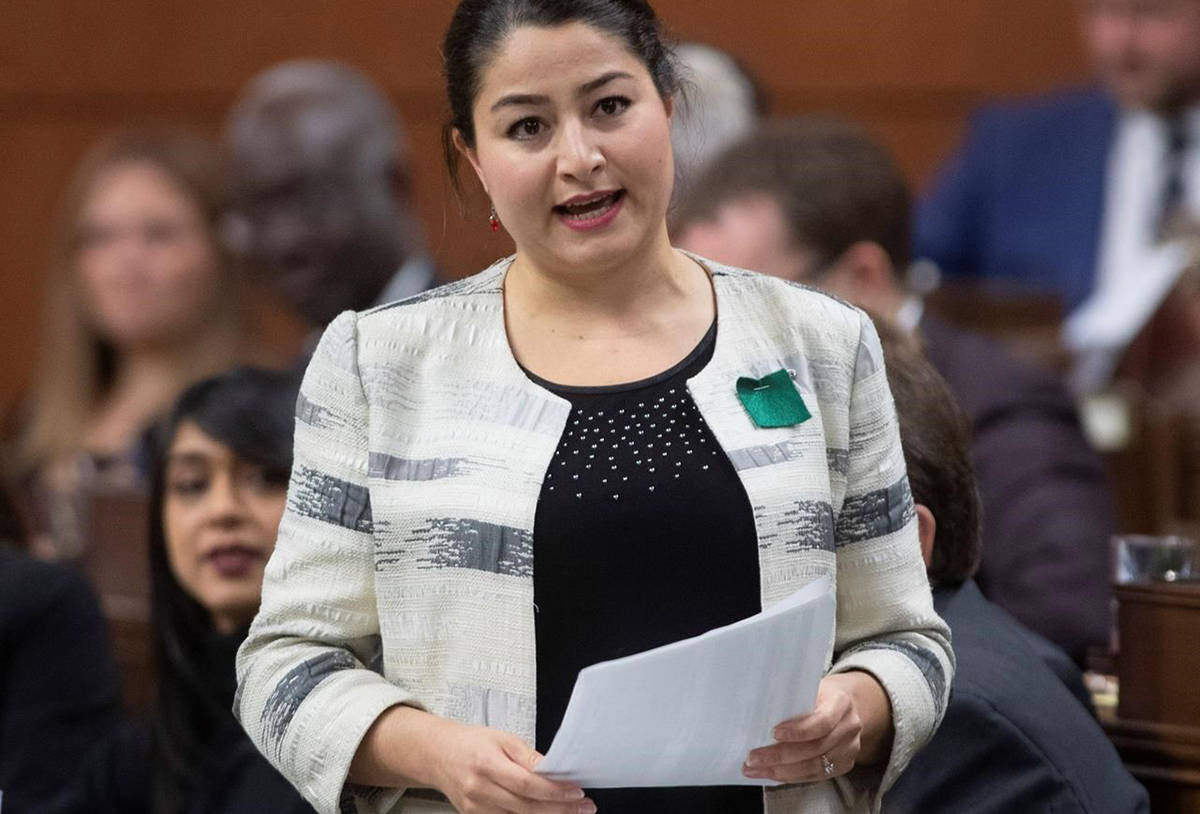 Women and Gender Equality and Rural Economic Development Minister Maryam Monsef responds to a question during Question Period in the House of Commons Tuesday January 28, 2020 in Ottawa. As Canada continues to combat the health and economic impacts of COVID-19, women’s rights advocates say not enough focus has been placed on the unique and often disproportionate impact the pandemic is having on women. THE CANADIAN PRESS/Adrian Wyld