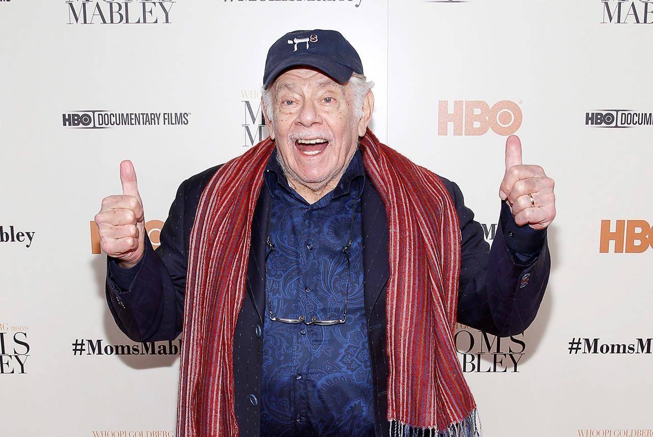 FILE - In this Nov. 7, 2013, file photo, actor Jerry Stiller arrives at the special screening of HBO’s Documentary “Whoopi Goldberg presents Moms Mabley” at The Apollo Theater on in New York. Comedian veteran Stiller, who launched his career opposite wife Anne Meara in the 1950s and reemerged four decades later as the hysterically high-strung Frank Costanza on the smash television show “Seinfeld,” died at 92, his son Ben Stiller announced Monday. (Photo by Mark Von Holden/Invision/AP)