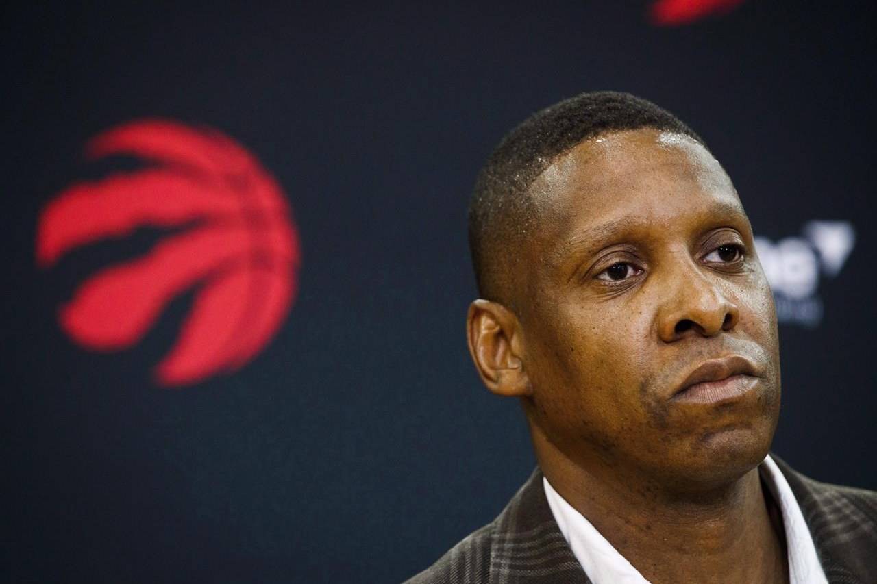 Toronto Raptors president Masai Ujiri speaks in Toronto, Friday, July 20, 2018. Ujiri says conversations about racism can no longer be avoided in the aftermath of the death of George Floyd in Minneapolis, and the protests around the United States that have followed.THE CANADIAN PRESS/Mark Blinch