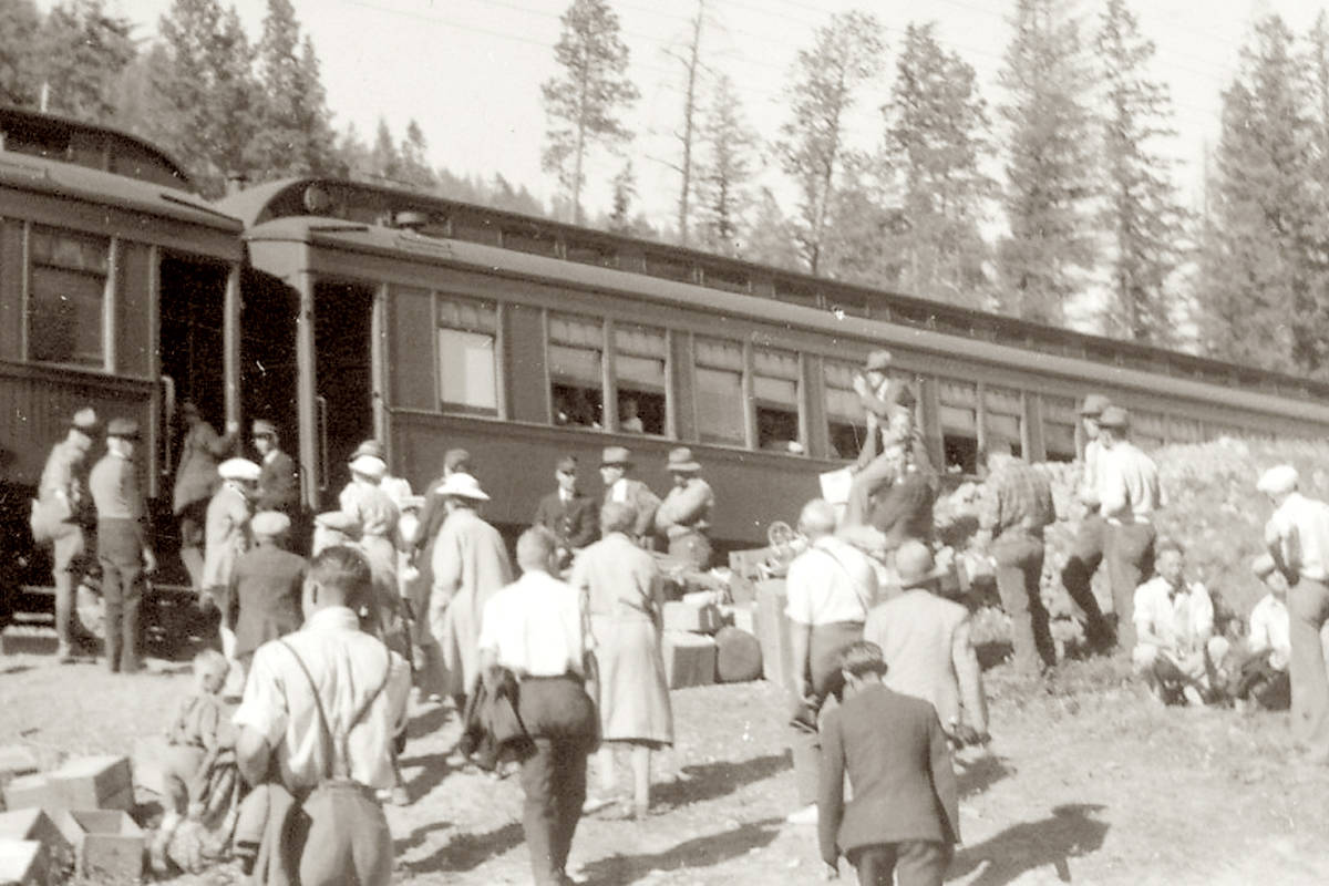 From 1915 until 1964, Summerland was served by passenger trains. Today, the Kettle Valley Railway Society operates a tourist train service along a portion of the track. (Photo courtesy of the Summerland Museum)