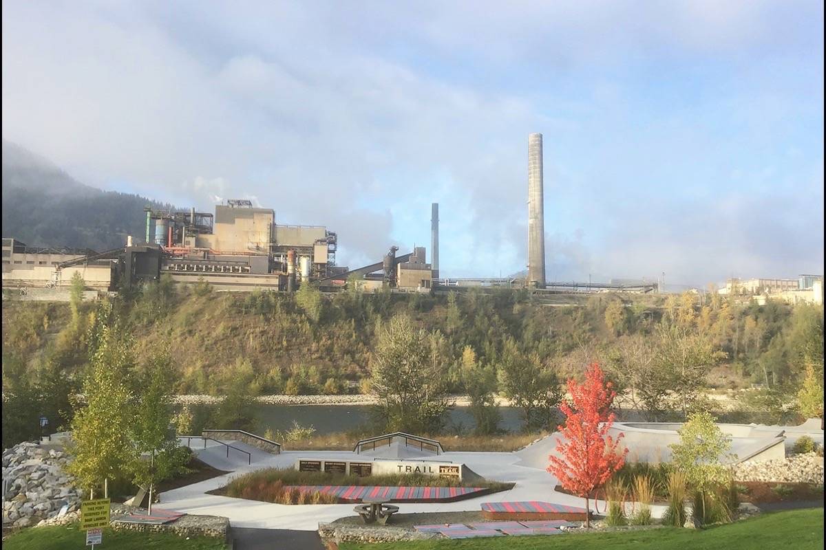 View of the smelter from East Trail, Oct. 7. (Sheri Regnier photo)