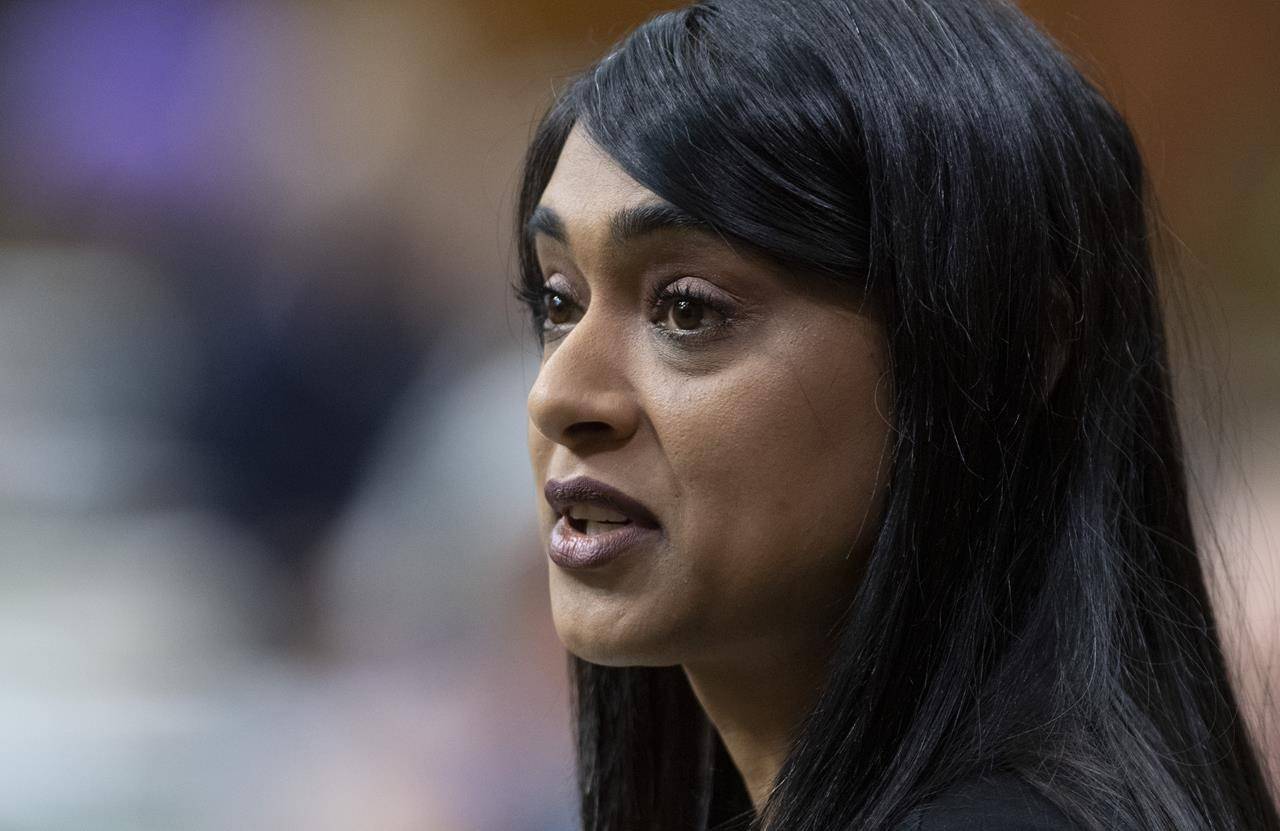 Diversity and Inclusion and Youth Minister Bardish Chagger responds to questions from the opposition during a sitting of the Special Committee on the COVID-19 Pandemic in the House of Commons Wednesday July 22, 2020 in Ottawa. THE CANADIAN PRESS/Adrian Wyld
