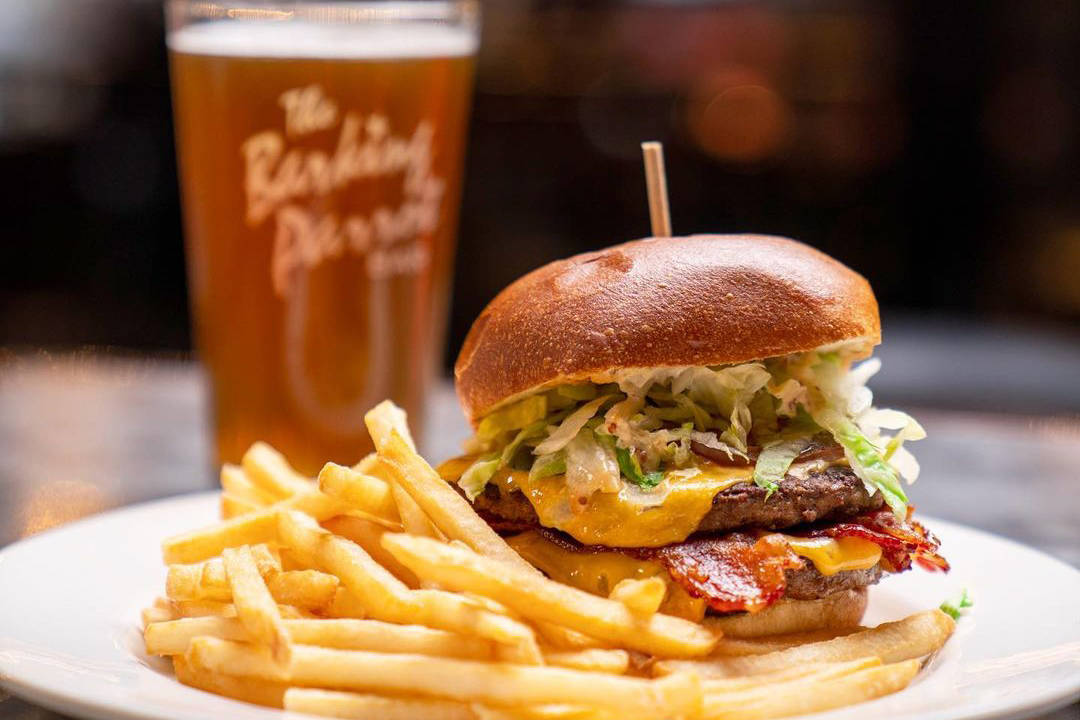 The Barking Parrot is serving up voting burgers and their bun-official voting has the B.C. Liberals in the lead to win the election. (Barking. Parrot photo)
