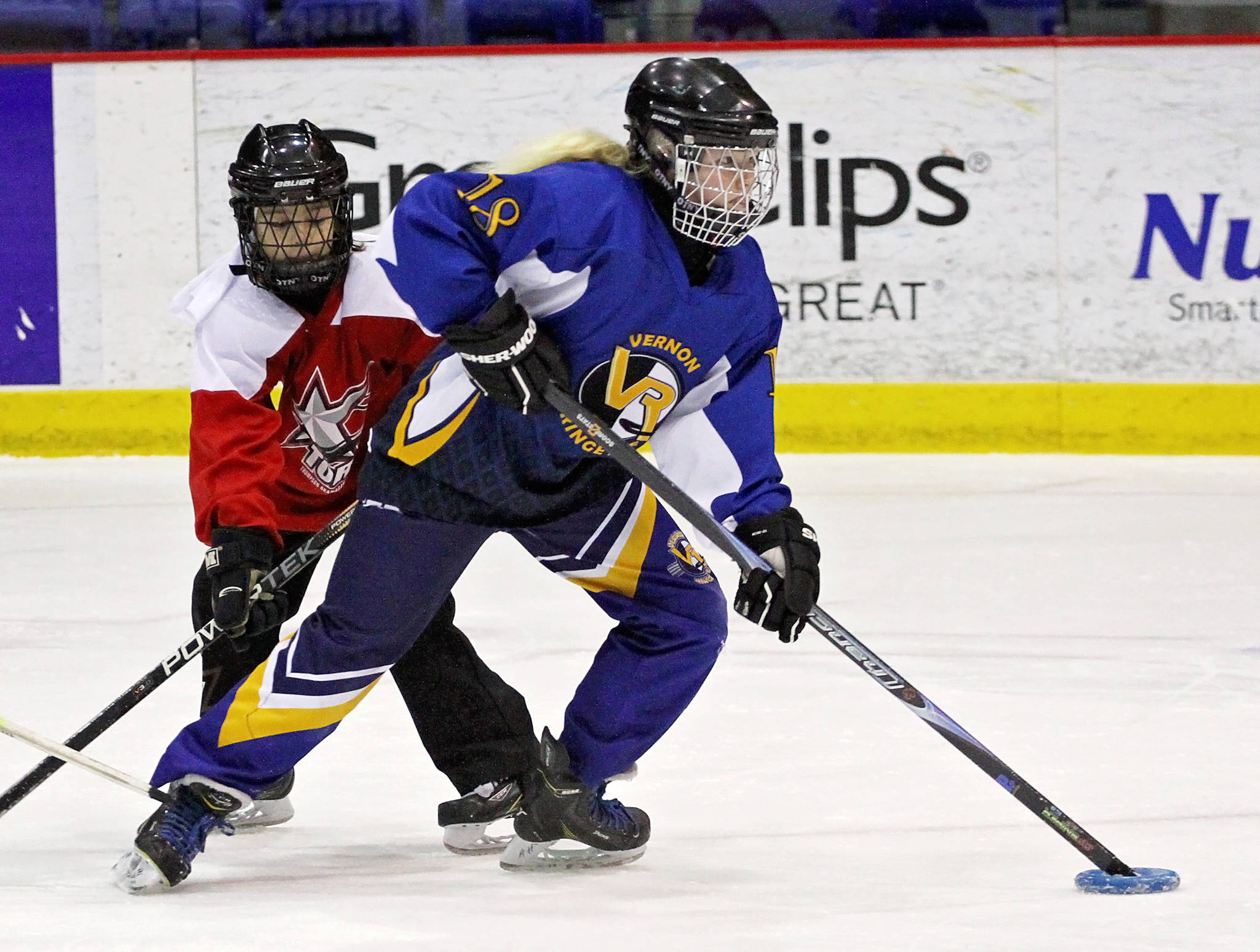 The Greater Vernon Ringette Association is one of six Vernon sports groups benefitting from B.C.’s Local Sport Relief Fund. (Morning Star file photo)