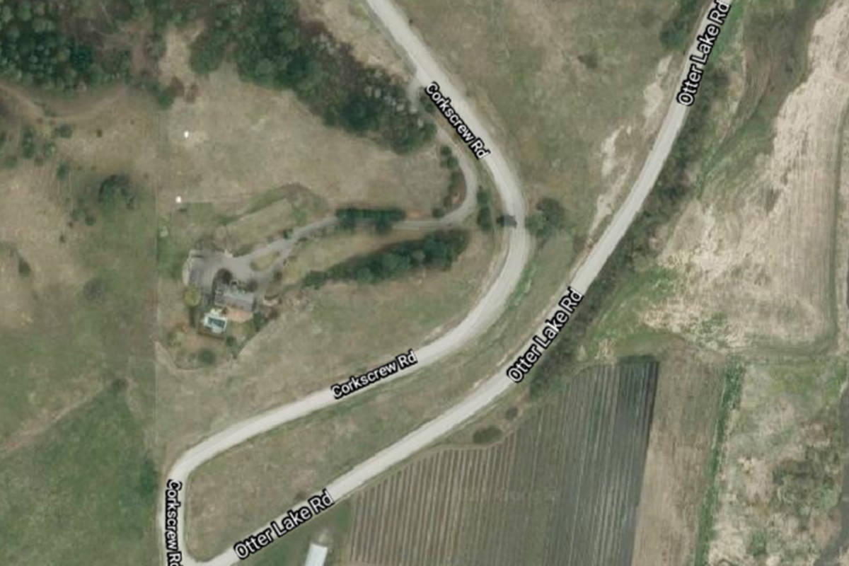 A 48-year-old Vernon man was killed in a vehicle accident on Corkcrew Road in Spallumcheen Saturday, Feb. 27, 2021, police have confirmed. (Google Maps)
