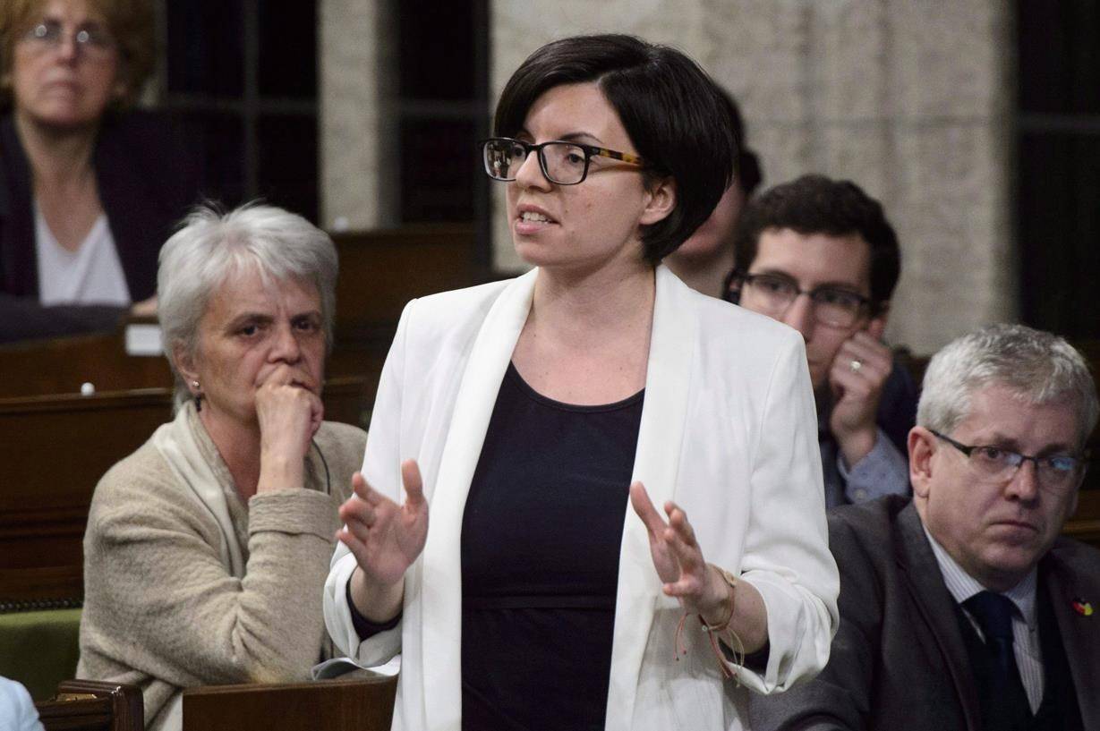 NDP MP Niki Ashton stands during question period in the House of Commons on Parliament Hill in Ottawa, Thursday, April 26, 2018. Two prominent Jewish advocacy groups are voicing anti-Semitism concerns ahead of a public conversation between NDP MP Niki Ashton and former U.K. Labour leader Jeremy Corbyn. THE CANADIAN PRESS/Sean Kilpatrick
