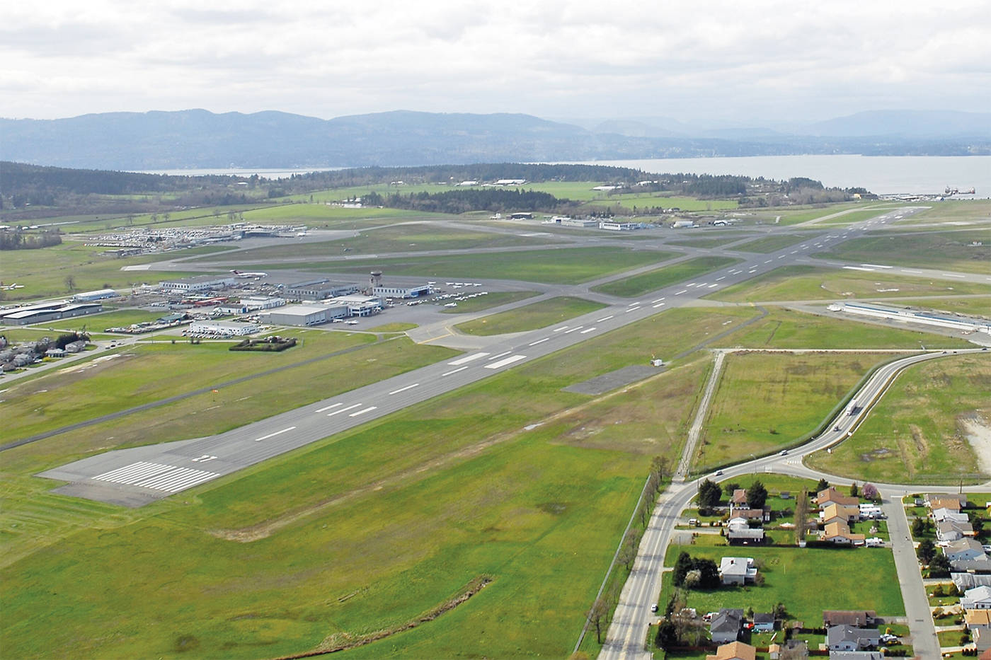 A recently finished $4.3-million taxiway extension at the Victoria International Airport (not pictured) is unusable because of a blind spot. (Black Press Media file photo)