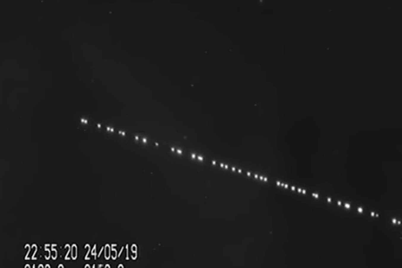 SpaceX’s Starlink may have been spotted above Armstrong overnight March 30, 2020. (File)