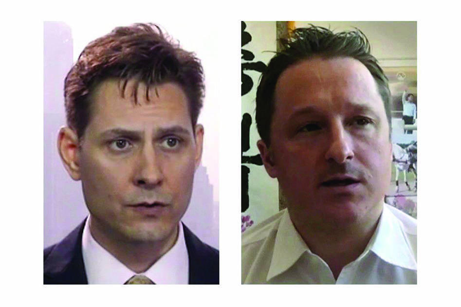 Experts say Ottawa shouldn’t expect Beijing to do it any favours and free Michael Kovrig and Michael Spavor in return for medical co-operation on the coronavirus. Kovrig (left) and Spavor are shown in these 2018 images taken from video. THE CANADIAN PRESS/AP