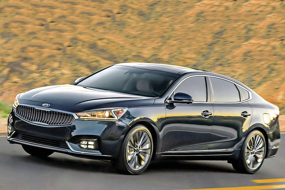 The Cadenza, pictured, is on the way out. In its place, Kia will bring to market a heavily redesigned sedan call the K8. PHOTO: KIA