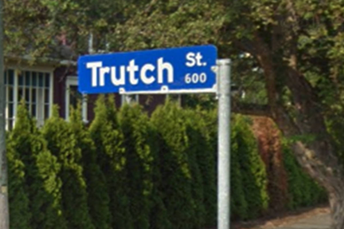 A petition launched by a group of University of Victoria students calls for the renaming of Trutch Street. (Google Maps)