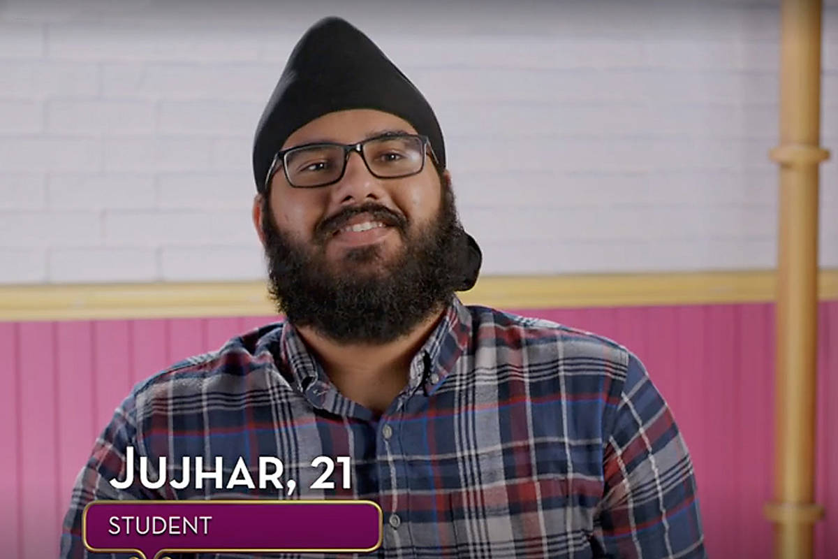 Surrey resident Jujhar Mann in an episode of The Food Network’s “Great Chocolate Showdown” TV series. (Photo: foodnetwork.ca)