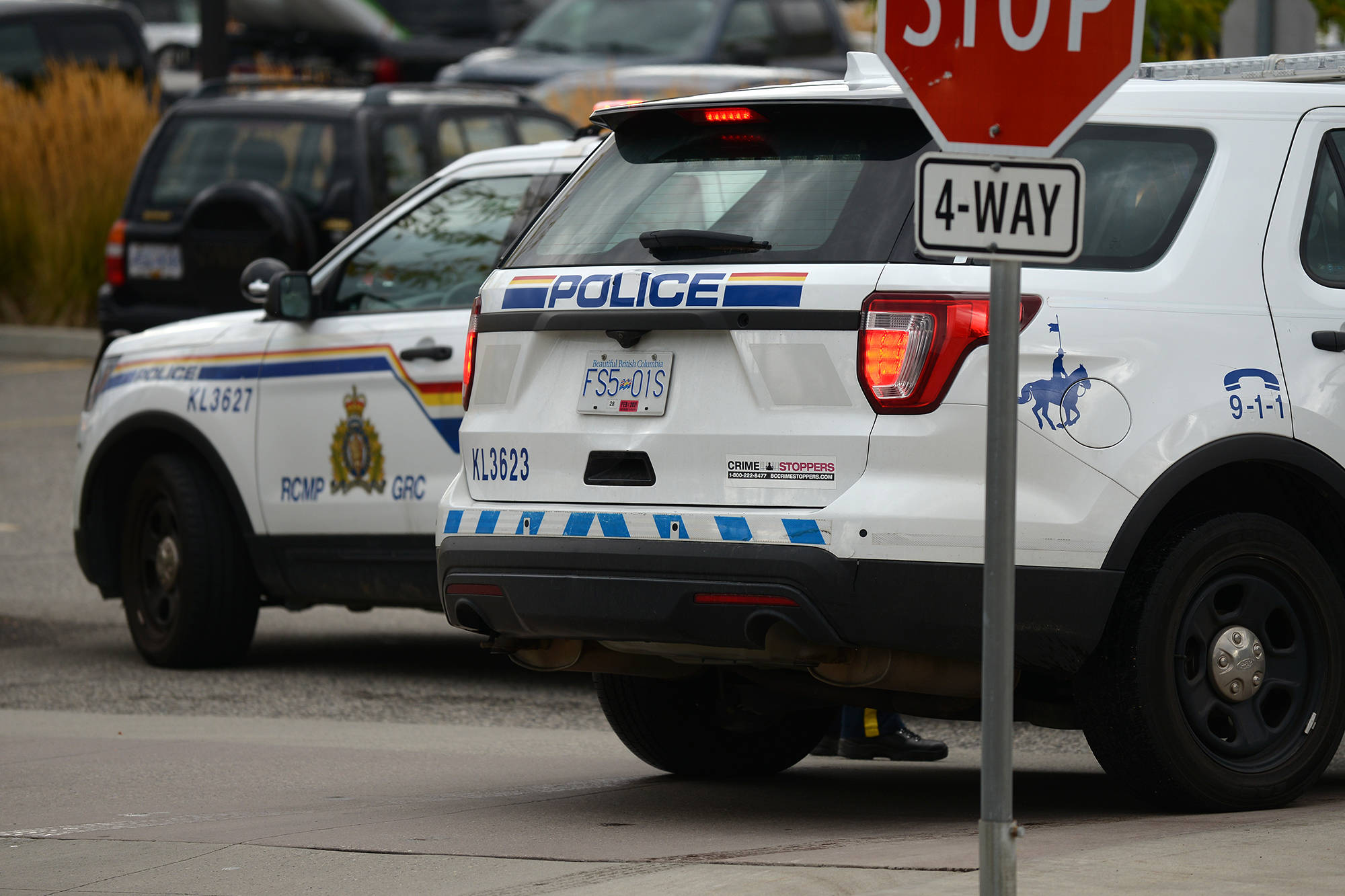 RCMP are investigation following a midnight car chase and shots fired at officers. (Phil McLachlan - Black Press Media)