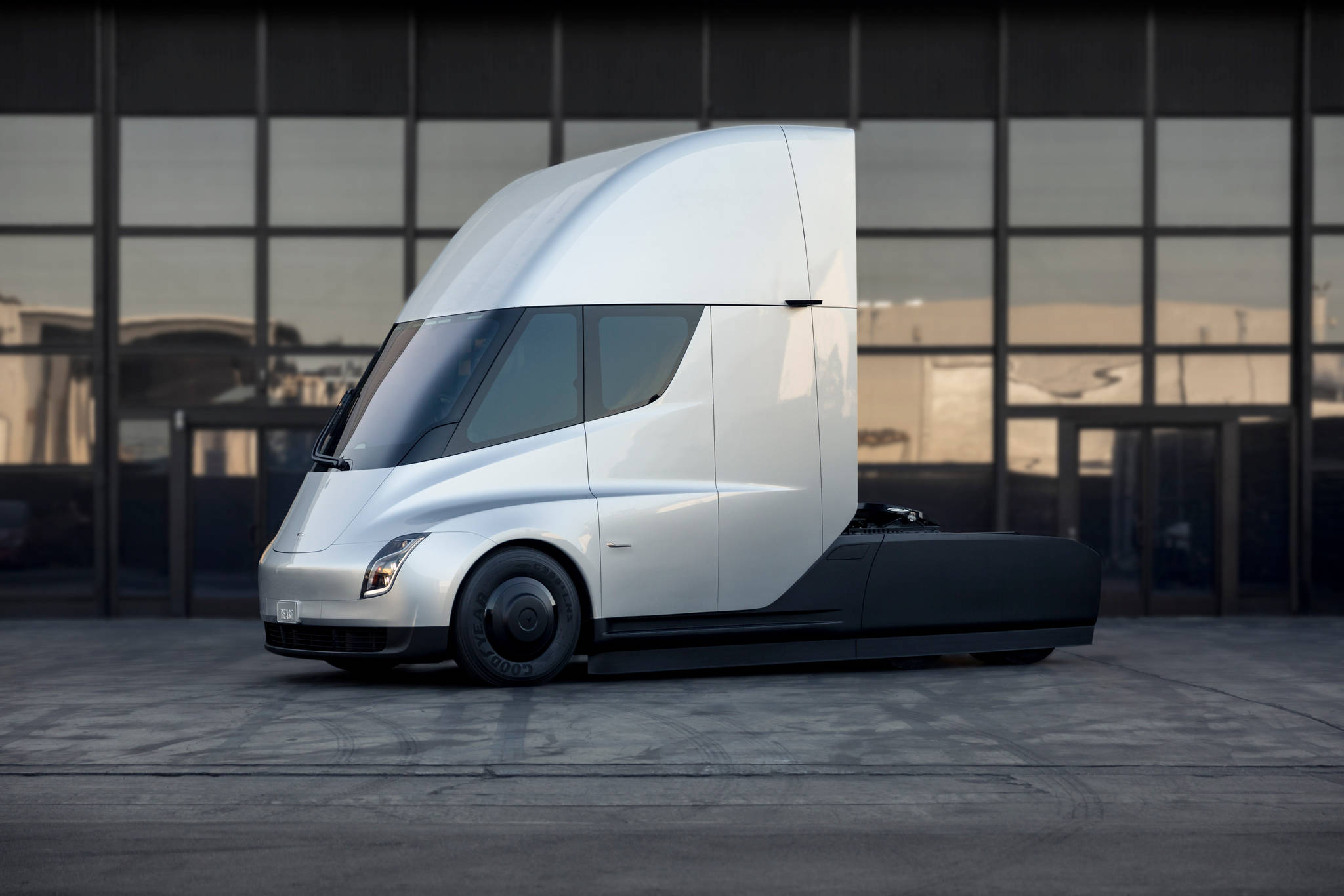 Mosaic Forest Management will be testing out Tesla semis as part of a pilot project. Photo courtesy of Tesla Inc.