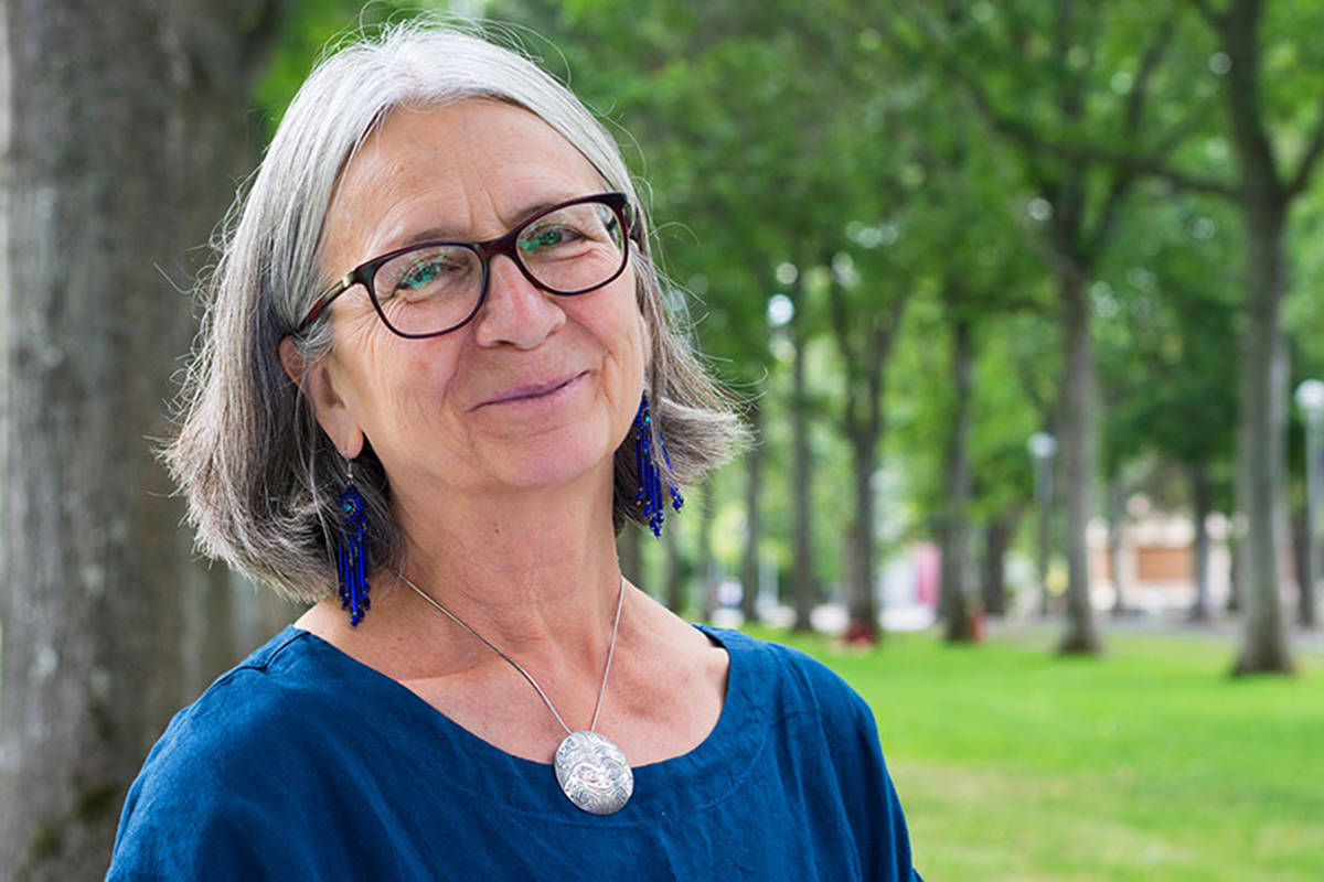 Val Napoleon, who earned her own law degree after becoming a grandmother, is instrumental in supporting the resurgence of Indigenous legal order in Canada. (UVic photo services)