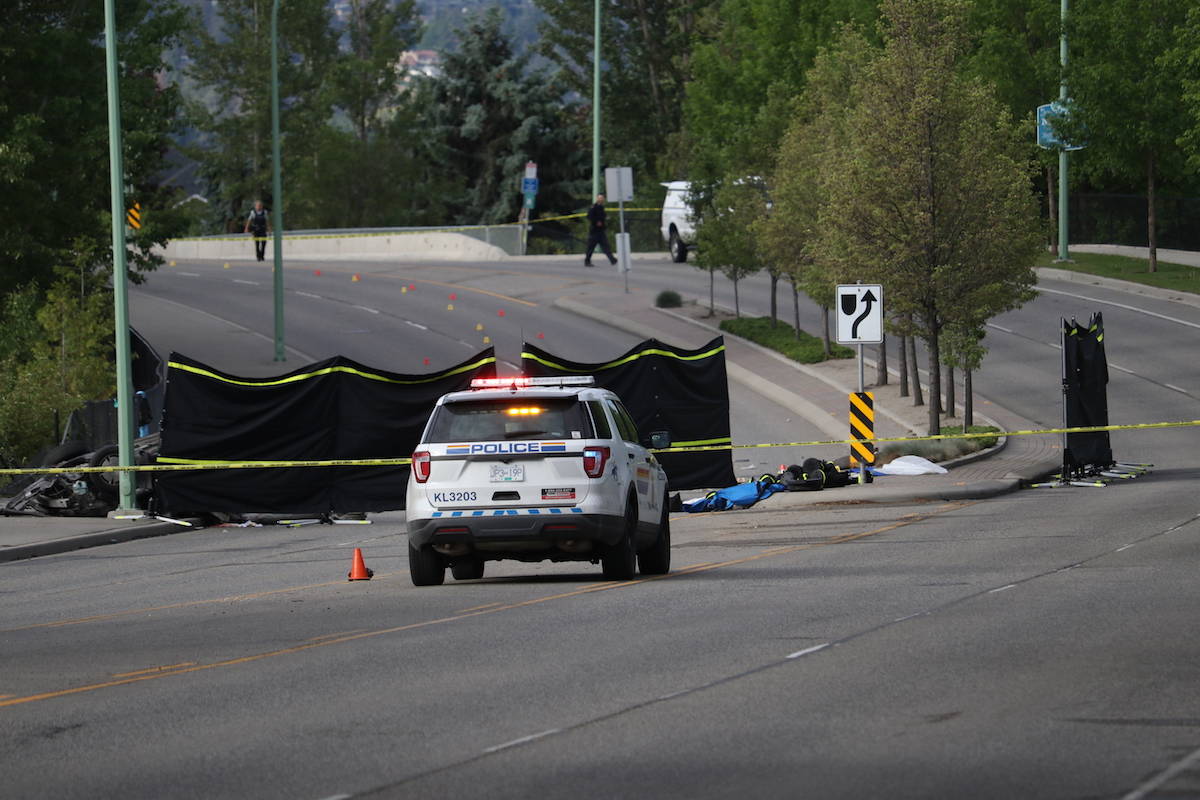 The area of Gordon Road between Lexington Drive and Cook Road is closed following a fatal vehicle collision on May 26. (Aaron Hemens/Capital News)