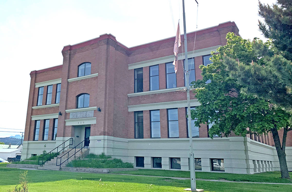 The flag at half mast at the Ktunaxa Nation Government Buildling in Cranbrook, Monday, May 31. Corey Bullock photo