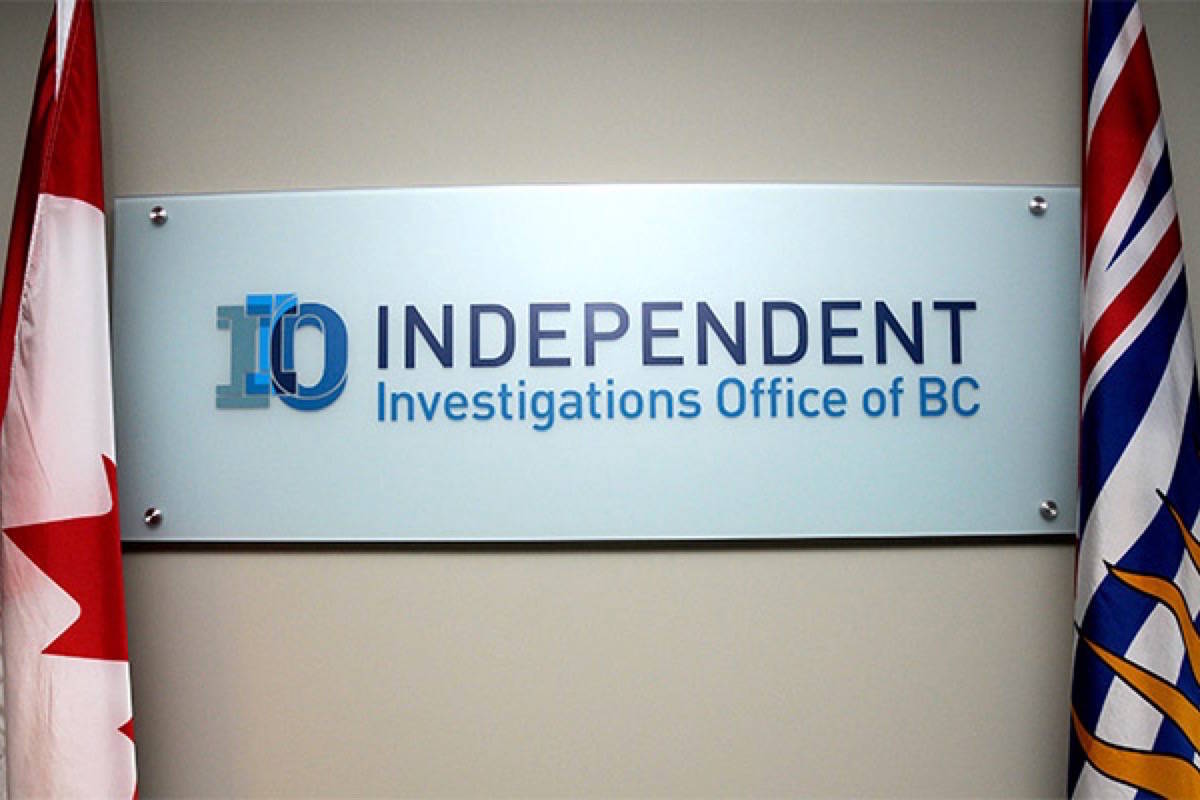The Independent Investigations Office of BC is investigating an incident in which a man was injured during an arrest in Falkland on Dec. 3, 2019. (File Photo)