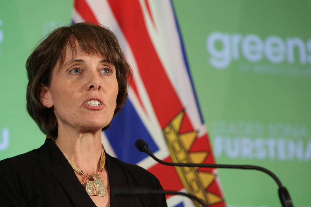 BC Green Party leader and Cowichan Valley MLA Sonia Furstenau introduced a petition to the provincial legislature on Thursday calling for the end of old-growth logging in the province. (File photo)