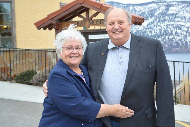 George and Trudy Heiss at Gray Monk Winery in Lake Country. (File photo)