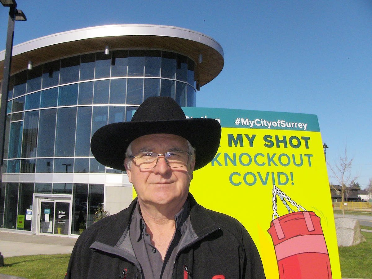 Shannon Claypool, president of the Cloverdale Rodeo Exhibition Association, stands outside the Cloverdale Rec. Centre. Allegations the Rodeo’s board failed to act to protect workers and volunteers from harassment by ex-GM Mike MacSorley were brought to light July 13 after a “complaint” was filed with the B.C. Human Rights Tribunal. (Submitted)