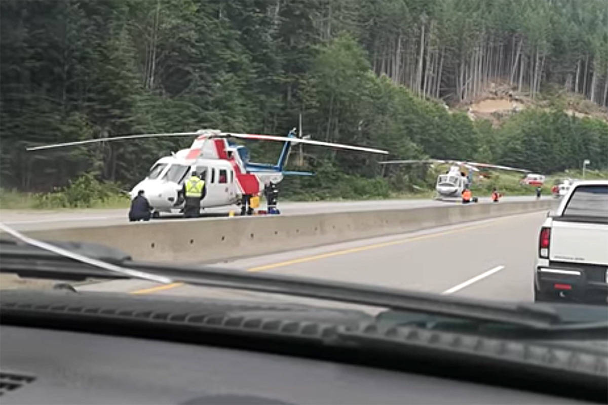 A serious crash on the Coquihalla July 17 claimed the life of one woman and left several, including children in critical condition. (File photo)
