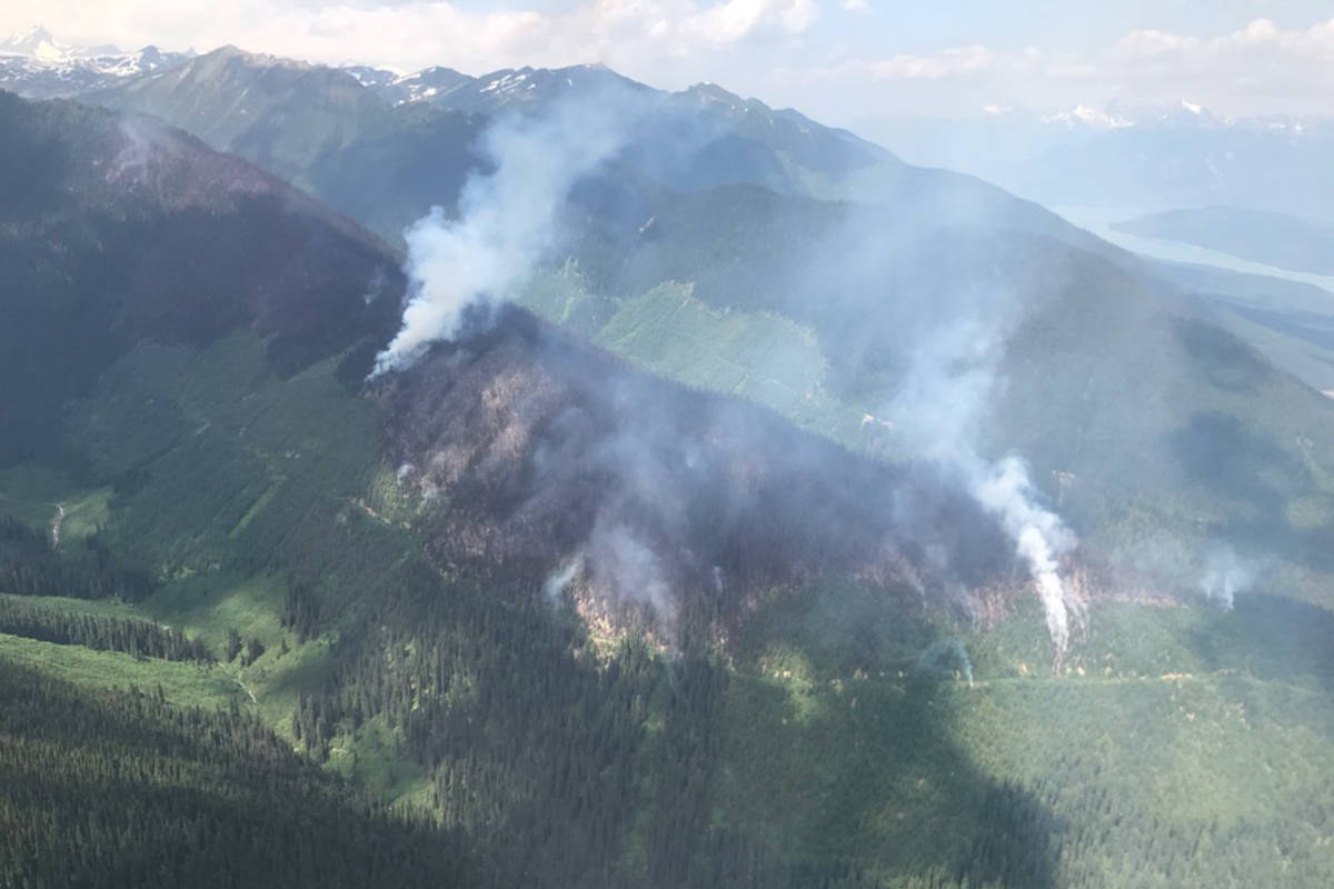 The Carrol Creek wildfire. (BC Wildfire Service)