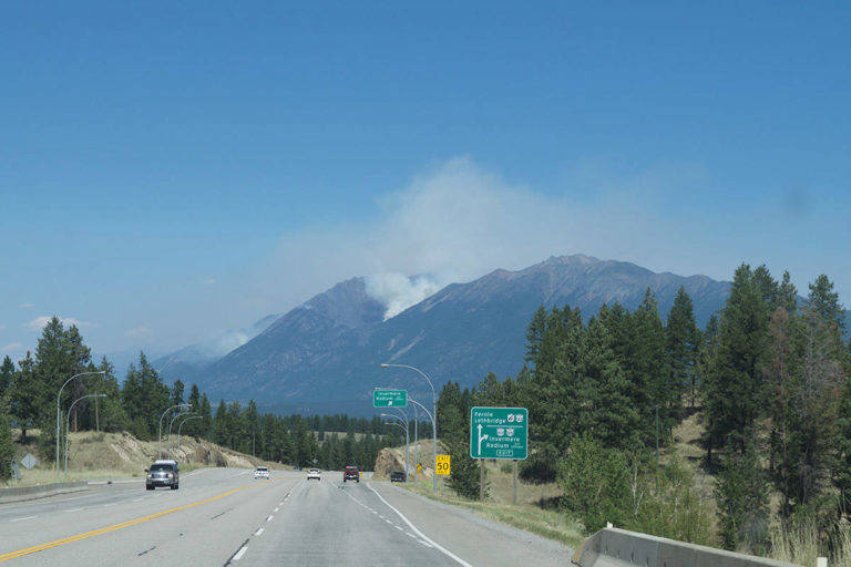 Columbia River Revelstoke is fairing reasonably well so far for forest fires, with the largest being the Bill Nye Mountain fire near Wasa, above, but MLA Clovechok warns that fire season is just barely underway and there is a long way to go. Corey Bullock file