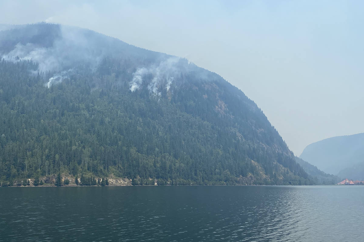 Three Valley Chateau and surrounding properties have been ordered to evacuate the area due to a wildfire. (Tim van der Krogt-Revelstoke Review)
