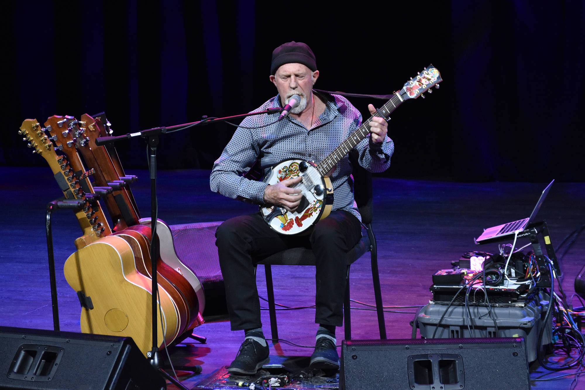 Harry Manx live at Venables Theatre on July 28. (Brennan Phillips - Western News)