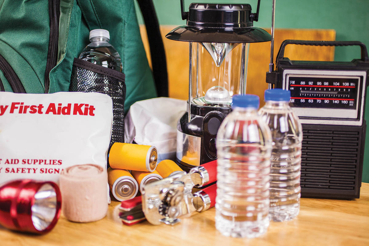 Emergency kit items. (Stock photo)