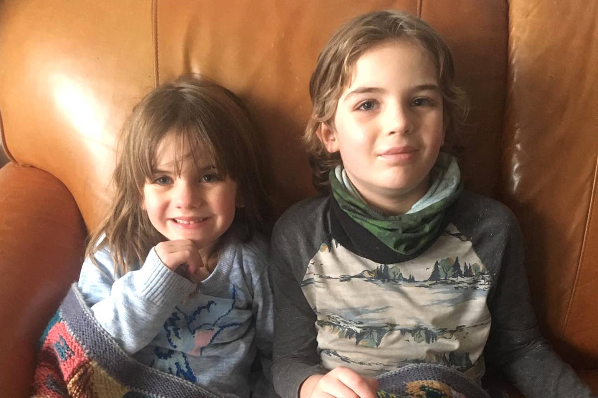 Nelson’s Owen Canale, 8, tested positive for COVID-19, but the virus spared his six-year-old sister Ali. Photo: Submitted
