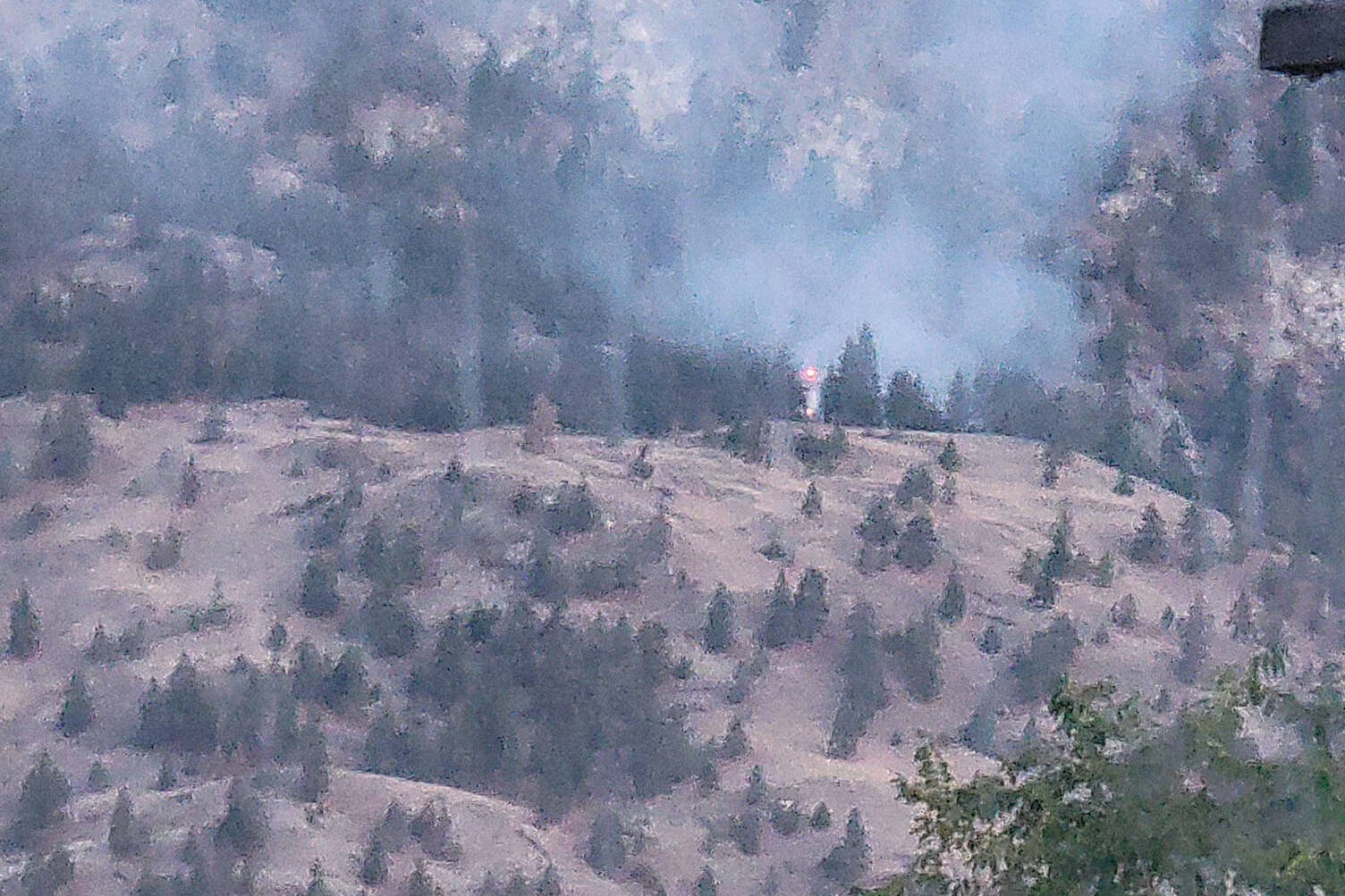 New fire on Jerry mountain. (Lisa Sine Facebook)