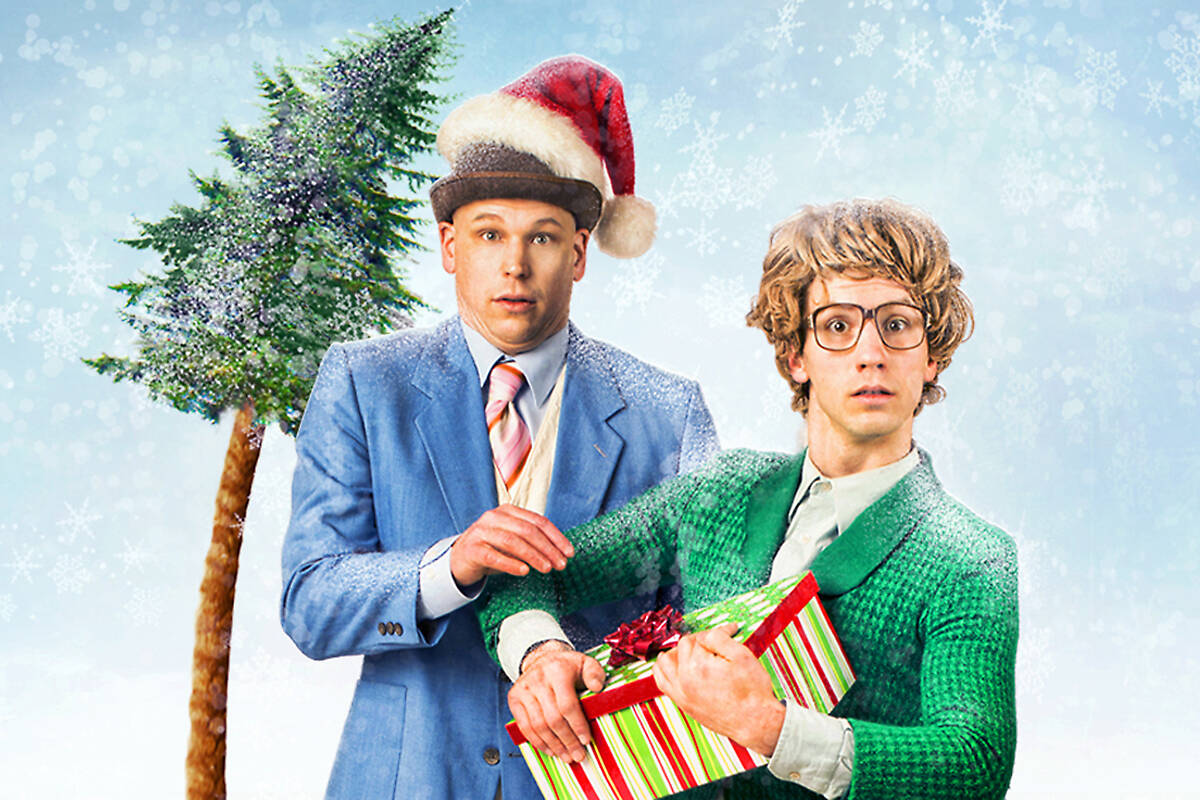 Aaron Malkin (as James) and Alastair Knowles (Jamesy) will bring their “O Christmas Tea” comedy show to Surrey on Sunday, Dec. 15, as part of a regional tour. (photo: jamesandjamesy.com)