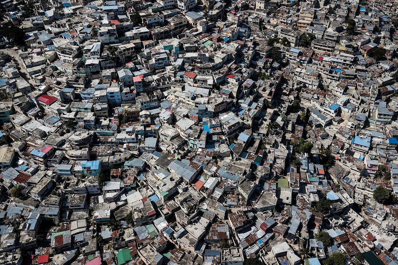 Homes stand densely packed in the Jalouise neighbourhood of Port-au-Prince, Haiti, Friday, Nov. 5, 2021. THE CANADIAN PRESS/AP-Matias Delacroix