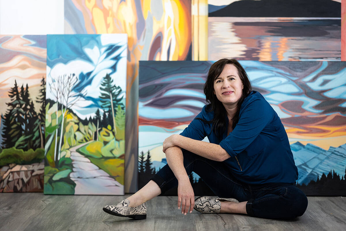 Artist Erica Hawkes photographed by Lia Crowe
