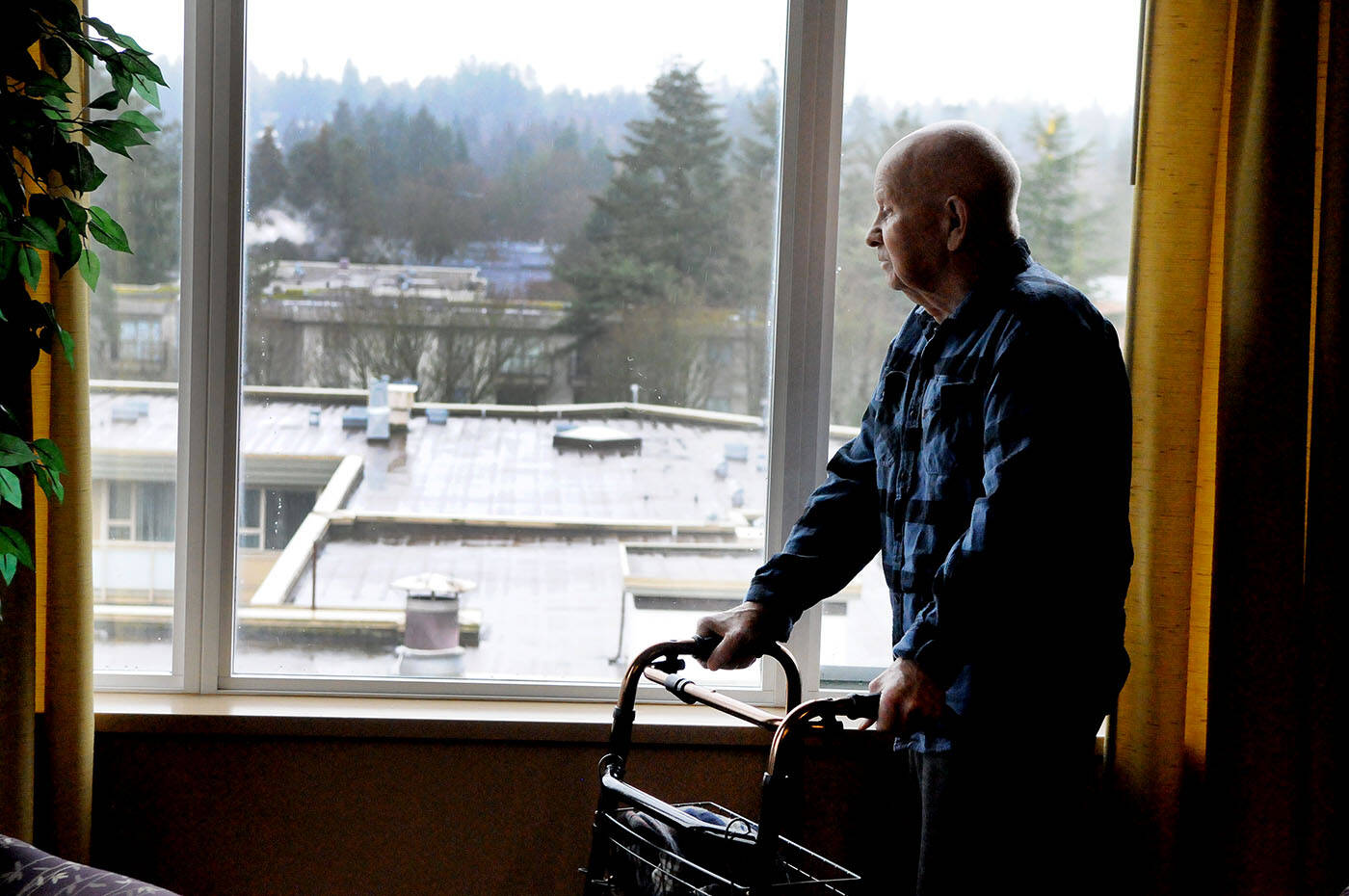 A resident at Langley Lodge, one of B.C.’s senior care homes. (Troy Landreville/Langley Advance Times)
